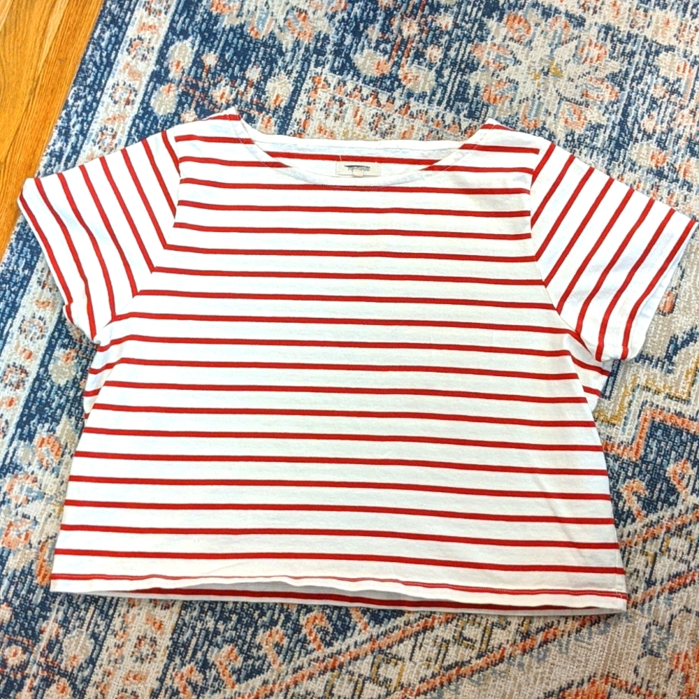 Setlist Boxy Tee in Murphy Stripe size L